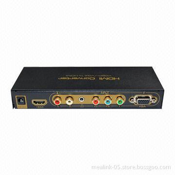 Ypbpr/VGA to HDMI Multimedia Converter, Supports VGA